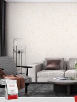 Belka B4 – Tapete Beige Gold, Moderne Wandgestaltung