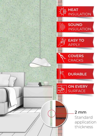 Belka B43 - Light Teal Wallpaper Eco Stylish Wall Covering