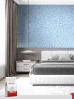Belka B42 - Light Blue Wallpaper Eco Stylish Wall Covering