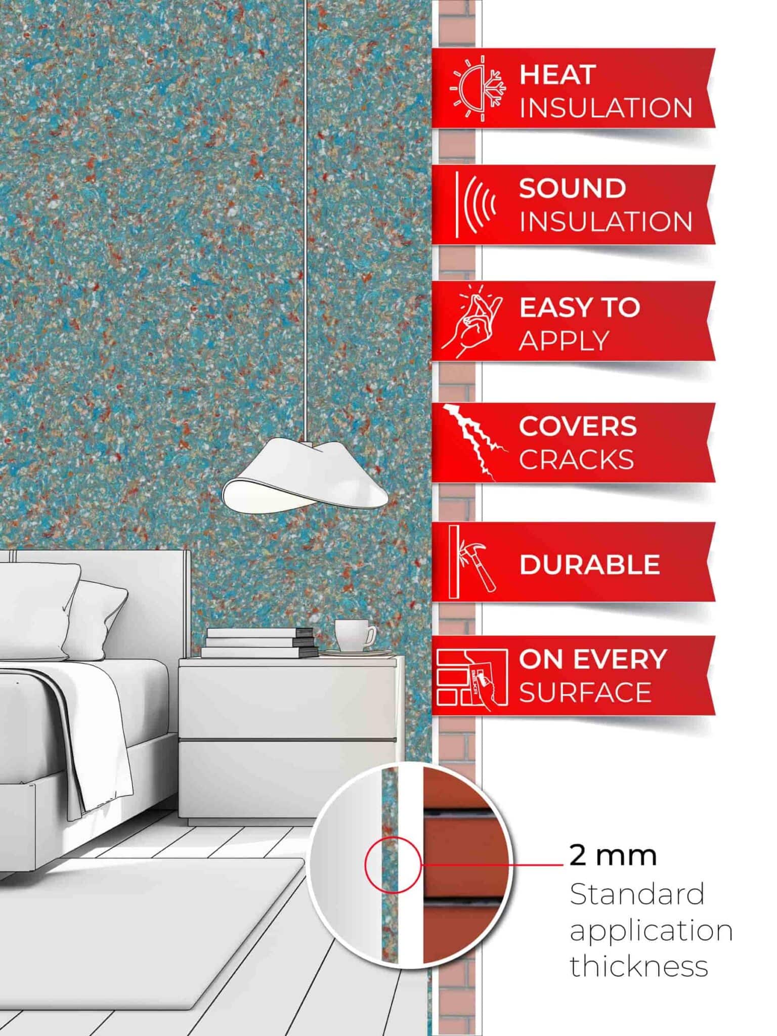Belka B60 - Vintage Teal Wallpaper Eco Stylish Wall Covering