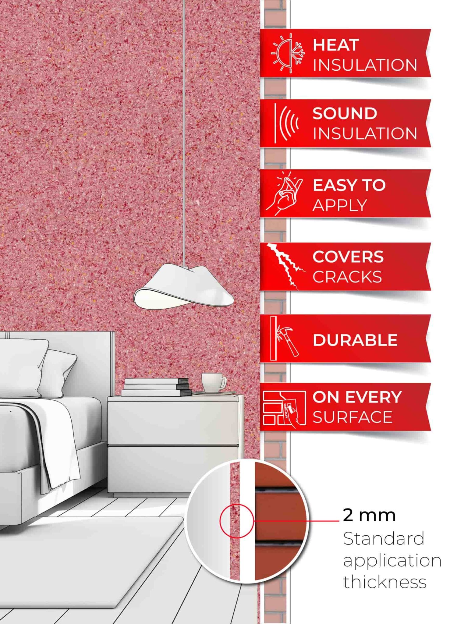 Belka B26 - Cerise Wallpaper Natural Stylish Wall Covering