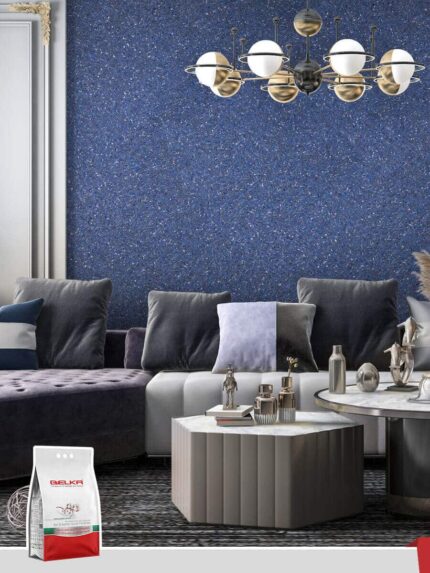 Belka B45 - Denim Blue Wallpaper Eco Stylish Wall Covering