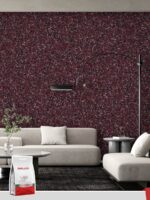 Belka B51 - Dark Red Wallpaper Natural Stylish Wall Covering