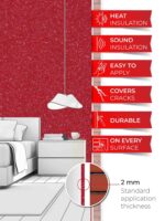 Belka B20 - Red Wallpaper Natural Stylish Wall Covering