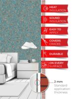 Belka B60 - Vintage Teal Wallpaper Eco Stylish Wall Covering